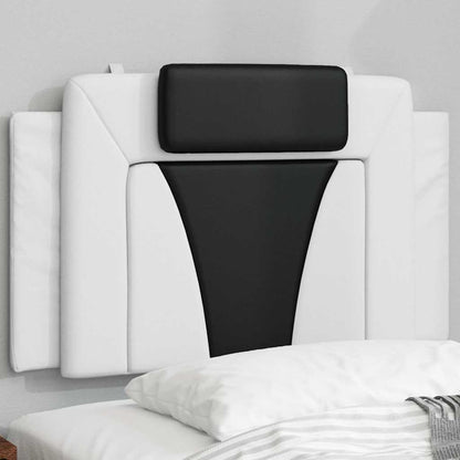 vidaXL Kopfteil-Kissen "Viana" Weiß und Schwarz 90 cm Kunstleder