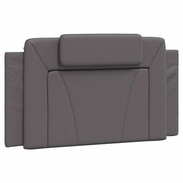 vidaXL Kopfteil-Kissen "Viana" Grau 100 cm Kunstleder