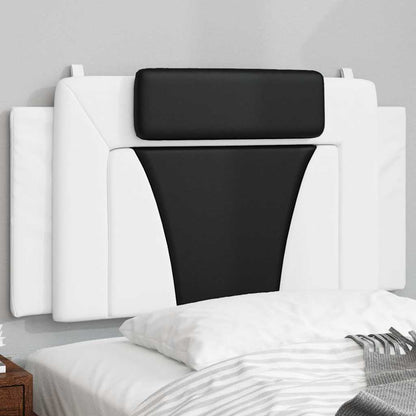 vidaXL Kopfteil-Kissen "Viana" Weiß und Schwarz 100 cm Kunstleder