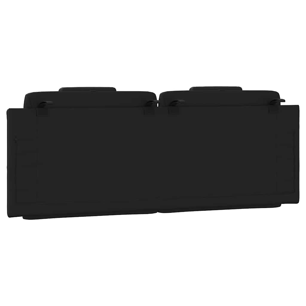 vidaXL Kopfteil-Kissen "Viana" Schwarz 120 cm Kunstleder