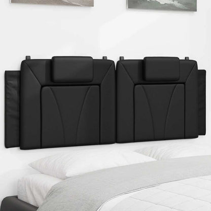 vidaXL Kopfteil-Kissen "Viana" Schwarz 120 cm Kunstleder