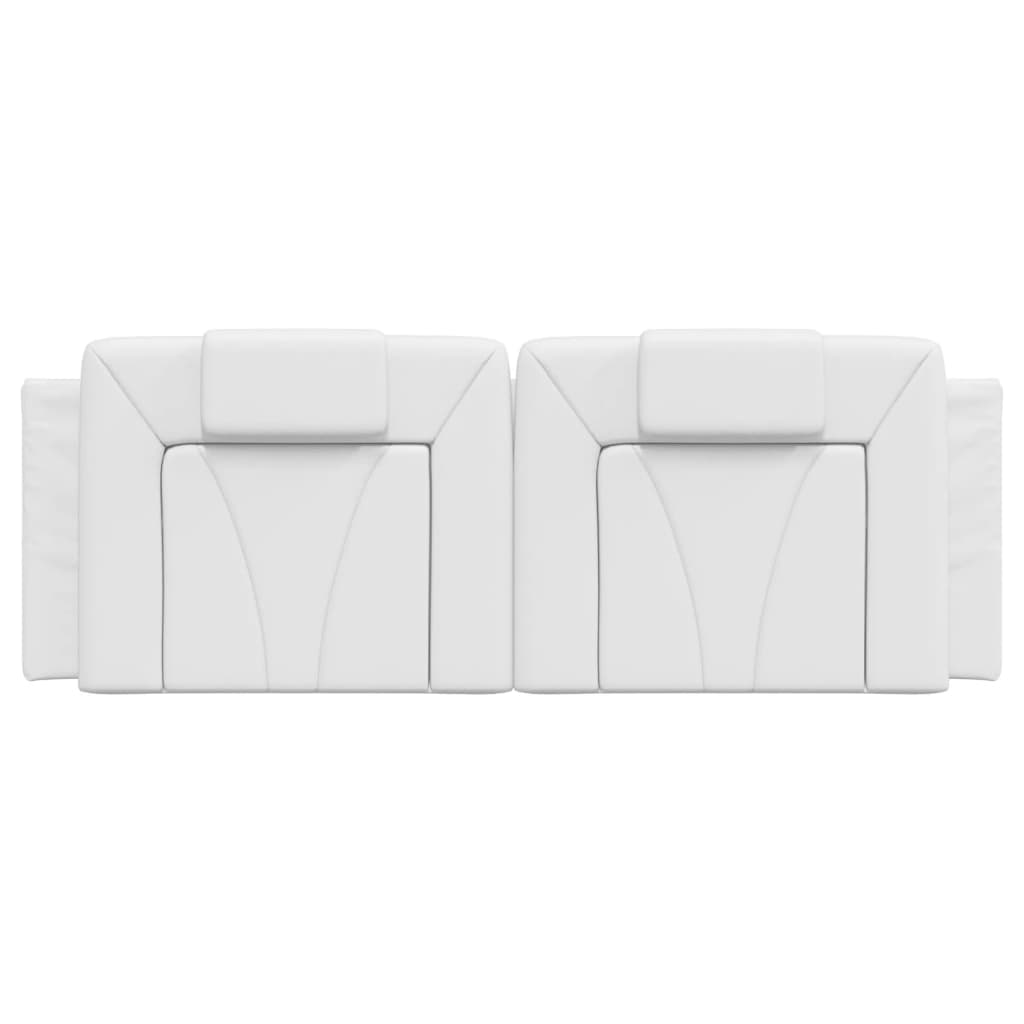 vidaXL Kopfteil-Kissen "Viana" Weiß 120 cm Kunstleder