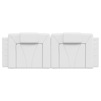 vidaXL Kopfteil-Kissen "Viana" Weiß 120 cm Kunstleder