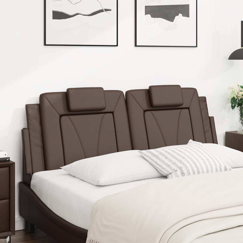 vidaXL Kopfteil-Kissen "Viana" Braun 120 cm Kunstleder