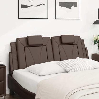 vidaXL Kopfteil-Kissen "Viana" Braun 120 cm Kunstleder