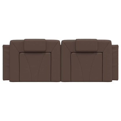 vidaXL Kopfteil-Kissen "Viana" Braun 120 cm Kunstleder