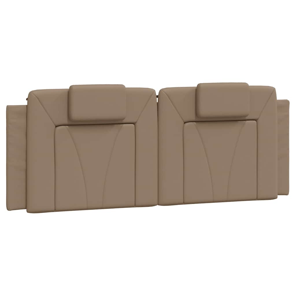 vidaXL Kopfteil-Kissen "Viana" Cappuccino-Braun 120 cm Kunstleder