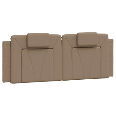 vidaXL Kopfteil-Kissen "Viana" Cappuccino-Braun 120 cm Kunstleder