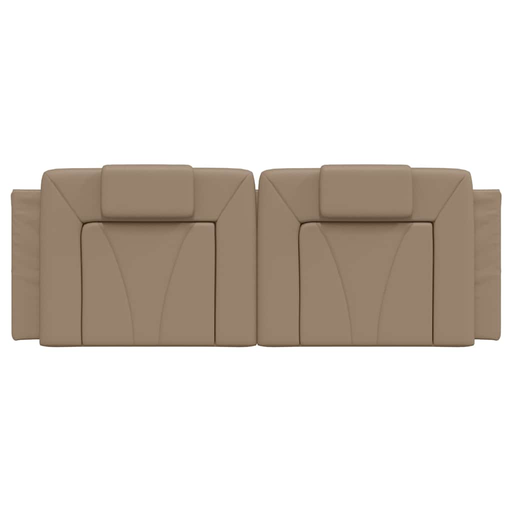 vidaXL Kopfteil-Kissen "Viana" Cappuccino-Braun 120 cm Kunstleder