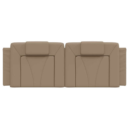 vidaXL Kopfteil-Kissen "Viana" Cappuccino-Braun 120 cm Kunstleder