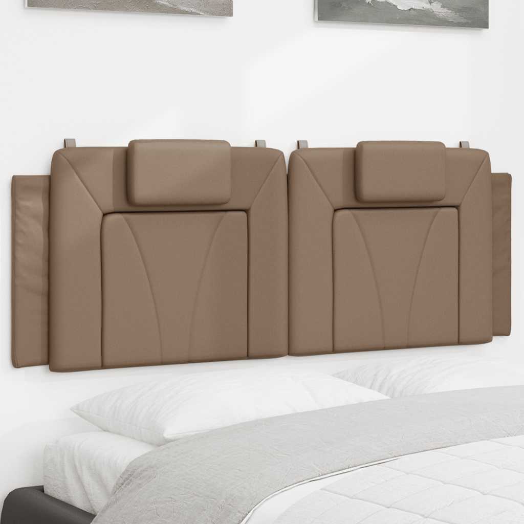 vidaXL Kopfteil-Kissen "Viana" Cappuccino-Braun 120 cm Kunstleder