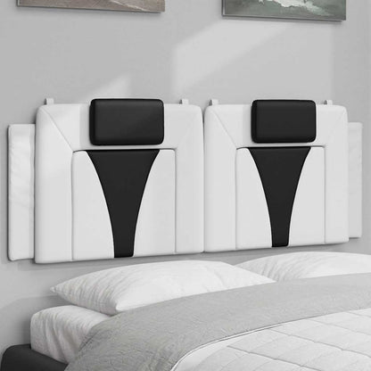vidaXL Kopfteil-Kissen "Viana" Weiß und Schwarz 120 cm Kunstleder