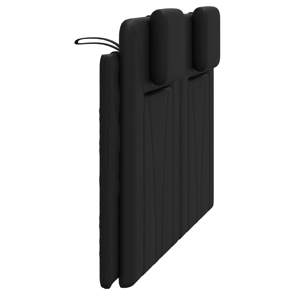 vidaXL Kopfteil-Kissen "Viana" Schwarz 140 cm Kunstleder