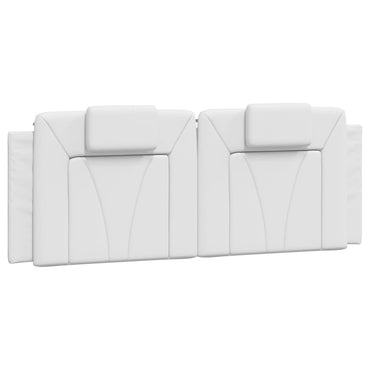 vidaXL Kopfteil-Kissen "Viana" Weiß 140 cm Kunstleder