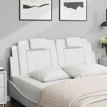 vidaXL Kopfteil-Kissen "Viana" Weiß 140 cm Kunstleder