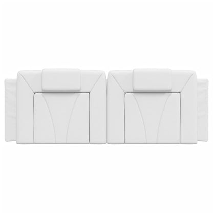 vidaXL Kopfteil-Kissen "Viana" Weiß 140 cm Kunstleder