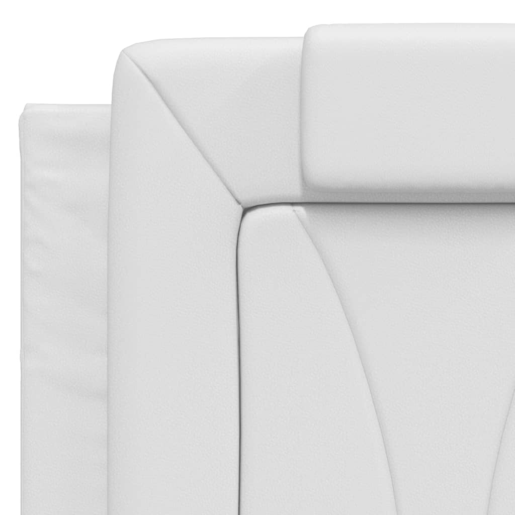 vidaXL Kopfteil-Kissen "Viana" Weiß 140 cm Kunstleder