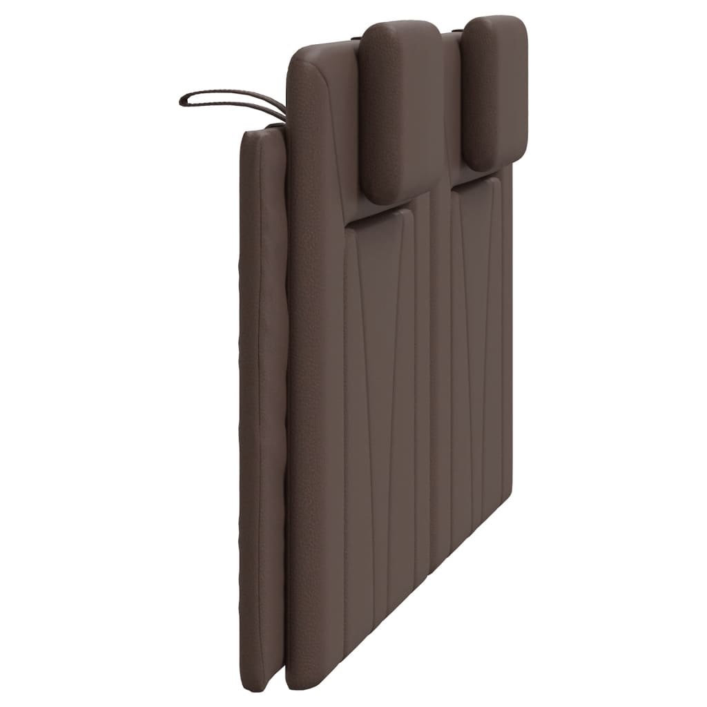 vidaXL Kopfteil-Kissen "Viana" Braun 140 cm Kunstleder