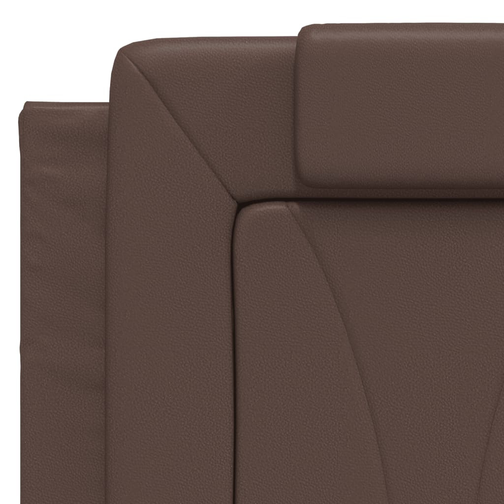 vidaXL Kopfteil-Kissen "Viana" Braun 140 cm Kunstleder