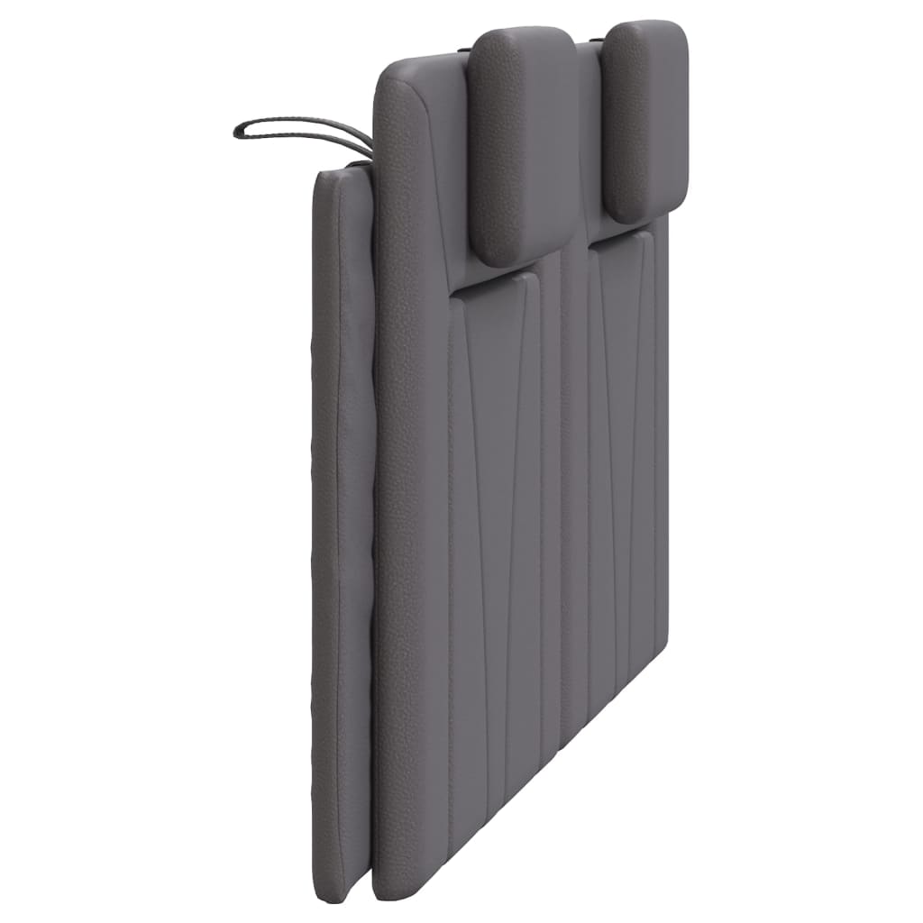 vidaXL Kopfteil-Kissen "Viana" Grau 140 cm Kunstleder