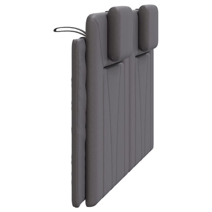 vidaXL Kopfteil-Kissen "Viana" Grau 140 cm Kunstleder