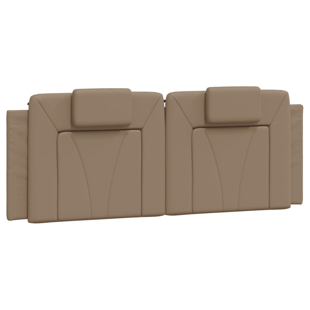 vidaXL Kopfteil-Kissen "Viana" Cappuccino-Braun 140 cm Kunstleder