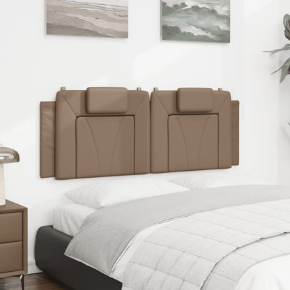 vidaXL Kopfteil-Kissen "Viana" Cappuccino-Braun 140 cm Kunstleder