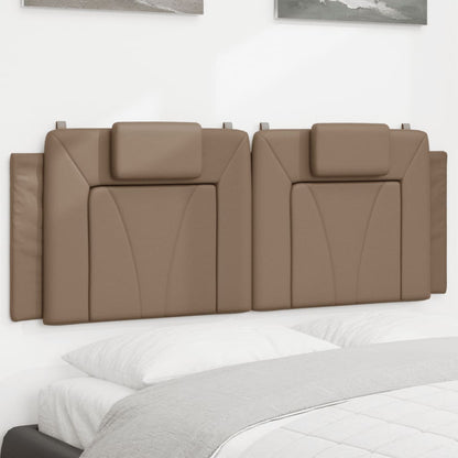 vidaXL Kopfteil-Kissen "Viana" Cappuccino-Braun 140 cm Kunstleder