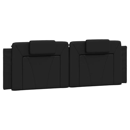 vidaXL Kopfteil-Kissen "Viana" Schwarz 160 cm Kunstleder