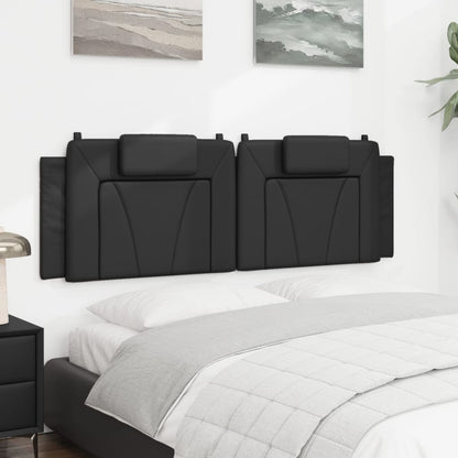 vidaXL Kopfteil-Kissen "Viana" Schwarz 160 cm Kunstleder