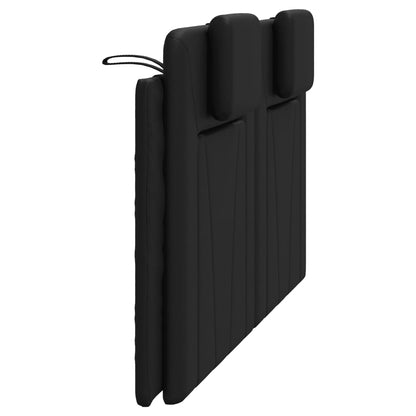 vidaXL Kopfteil-Kissen "Viana" Schwarz 160 cm Kunstleder