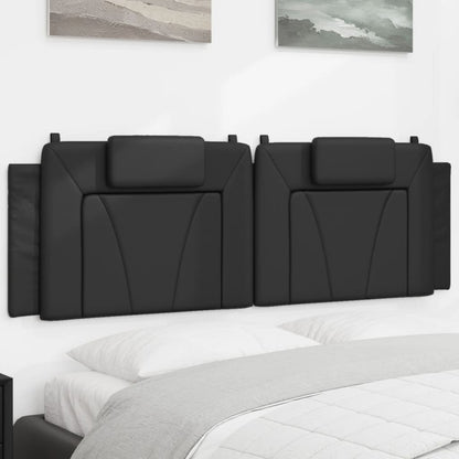 vidaXL Kopfteil-Kissen "Viana" Schwarz 160 cm Kunstleder