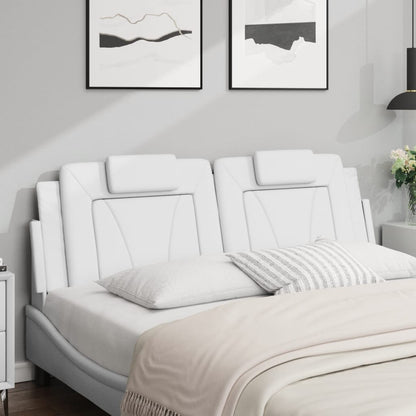 vidaXL Kopfteil-Kissen "Viana" Weiß 160 cm Kunstleder