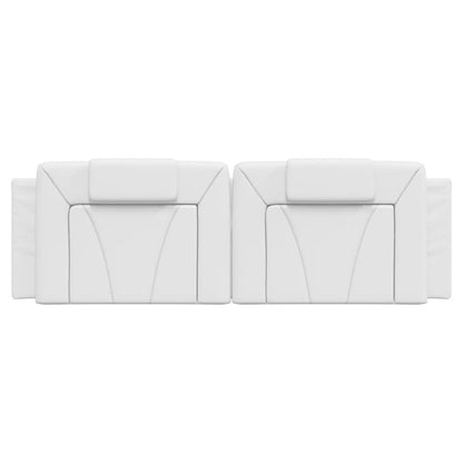 vidaXL Kopfteil-Kissen "Viana" Weiß 160 cm Kunstleder