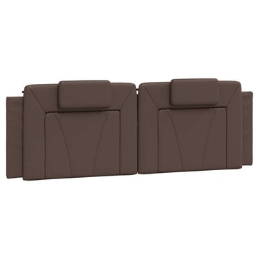 vidaXL Kopfteil-Kissen "Viana" Braun 160 cm Kunstleder