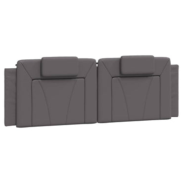 vidaXL Kopfteil-Kissen "Viana" Grau 160 cm Kunstleder
