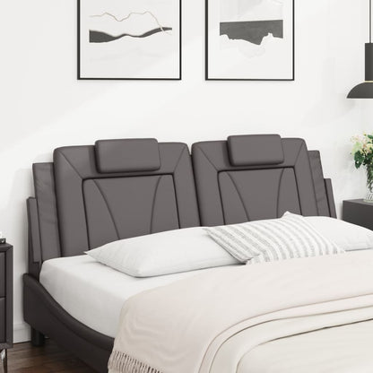 vidaXL Kopfteil-Kissen "Viana" Grau 160 cm Kunstleder
