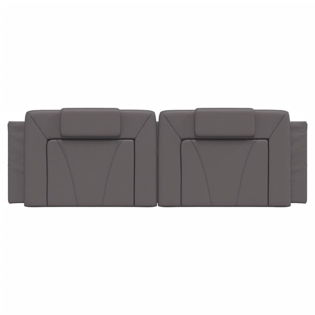 vidaXL Kopfteil-Kissen "Viana" Grau 160 cm Kunstleder