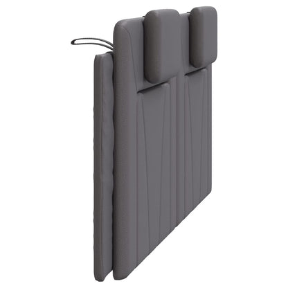 vidaXL Kopfteil-Kissen "Viana" Grau 160 cm Kunstleder