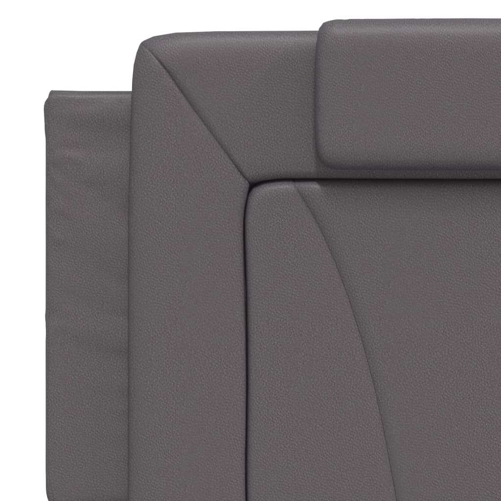 vidaXL Kopfteil-Kissen "Viana" Grau 160 cm Kunstleder