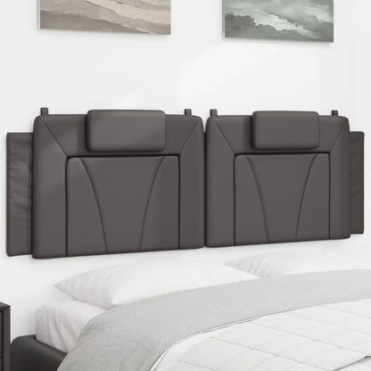 vidaXL Kopfteil-Kissen "Viana" Grau 160 cm Kunstleder