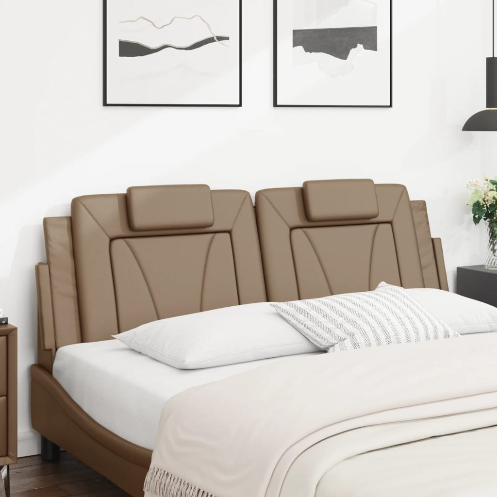 vidaXL Kopfteil-Kissen "Viana" Cappuccino-Braun 160 cm Kunstleder