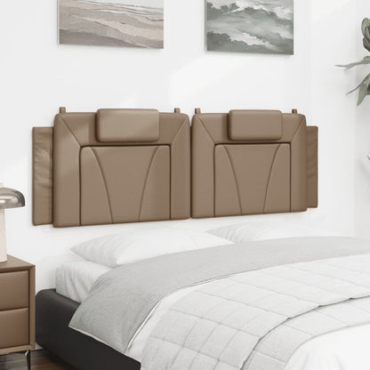 vidaXL Kopfteil-Kissen "Viana" Cappuccino-Braun 160 cm Kunstleder