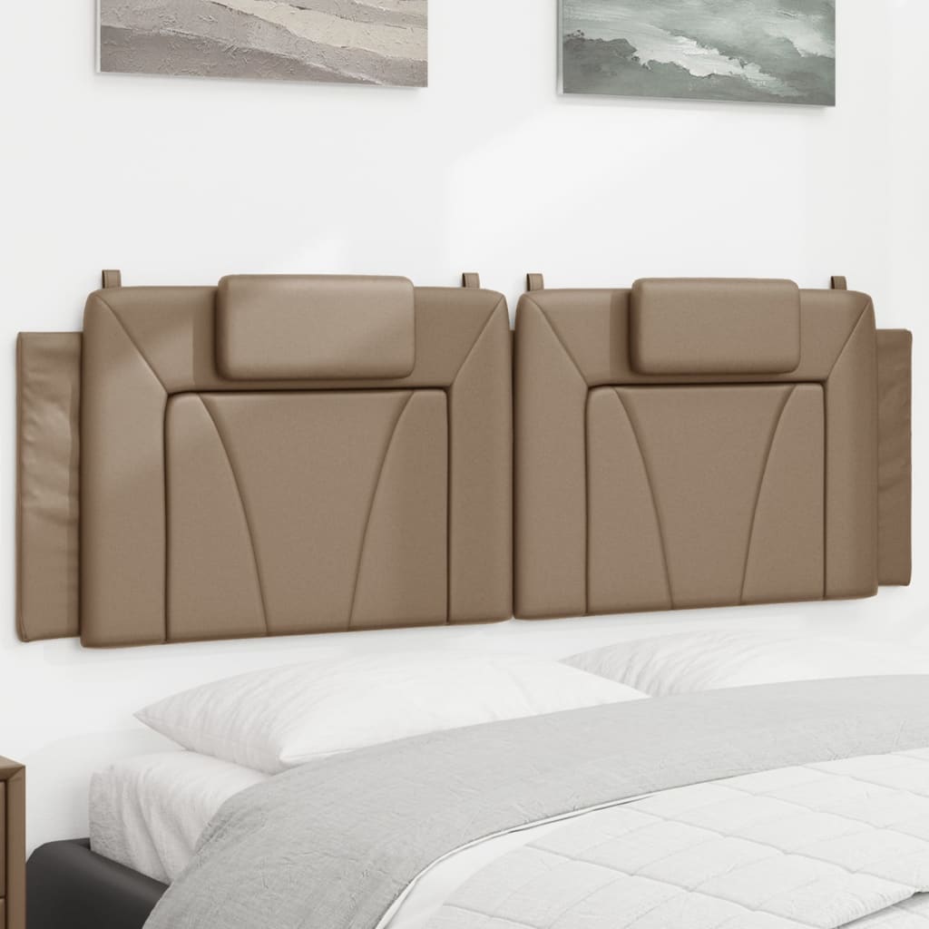 vidaXL Kopfteil-Kissen "Viana" Cappuccino-Braun 160 cm Kunstleder
