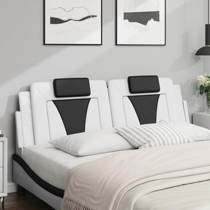 vidaXL Kopfteil-Kissen "Viana" Weiß und Schwarz 160 cm Kunstleder