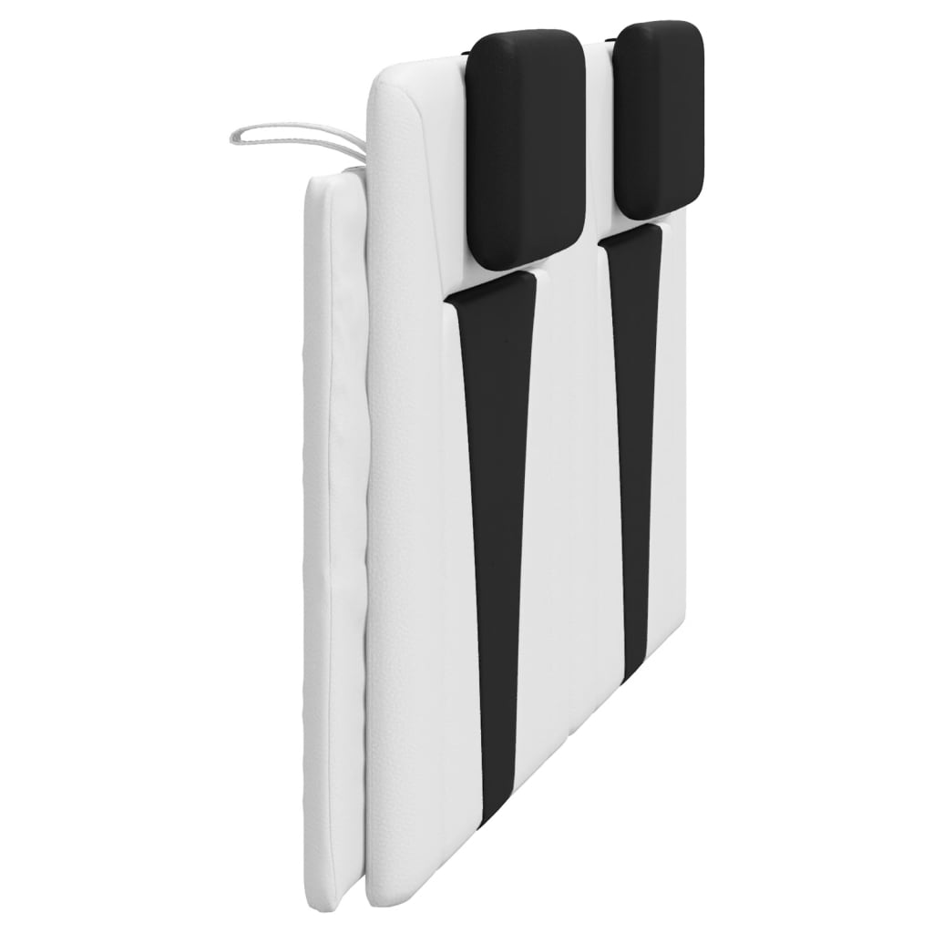 vidaXL Kopfteil-Kissen "Viana" Weiß und Schwarz 160 cm Kunstleder