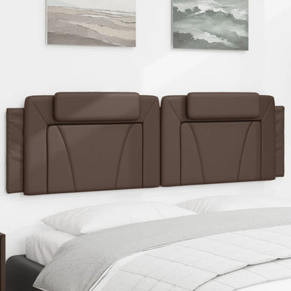 vidaXL Kopfteil-Kissen "Viana" Braun 180 cm Kunstleder
