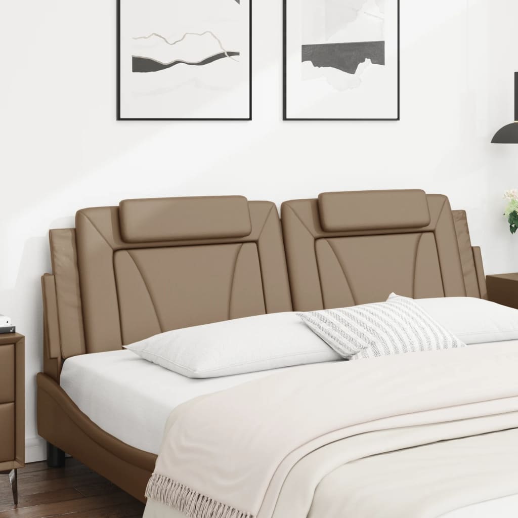 vidaXL Kopfteil-Kissen "Viana" Cappuccino-Braun 180 cm Kunstleder