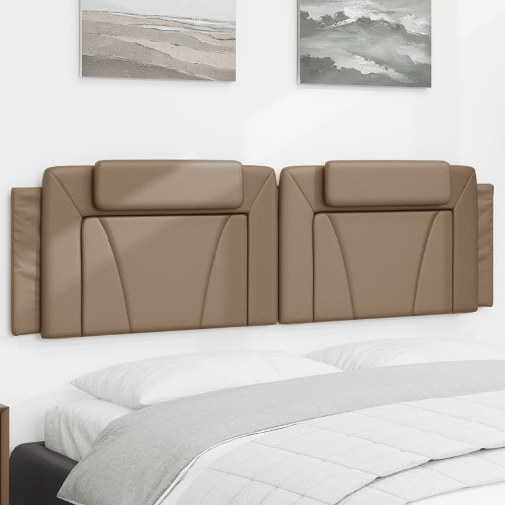 vidaXL Kopfteil-Kissen "Viana" Cappuccino-Braun 180 cm Kunstleder