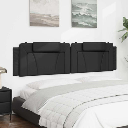 vidaXL Kopfteil-Kissen "Viana" Schwarz 200 cm Kunstleder